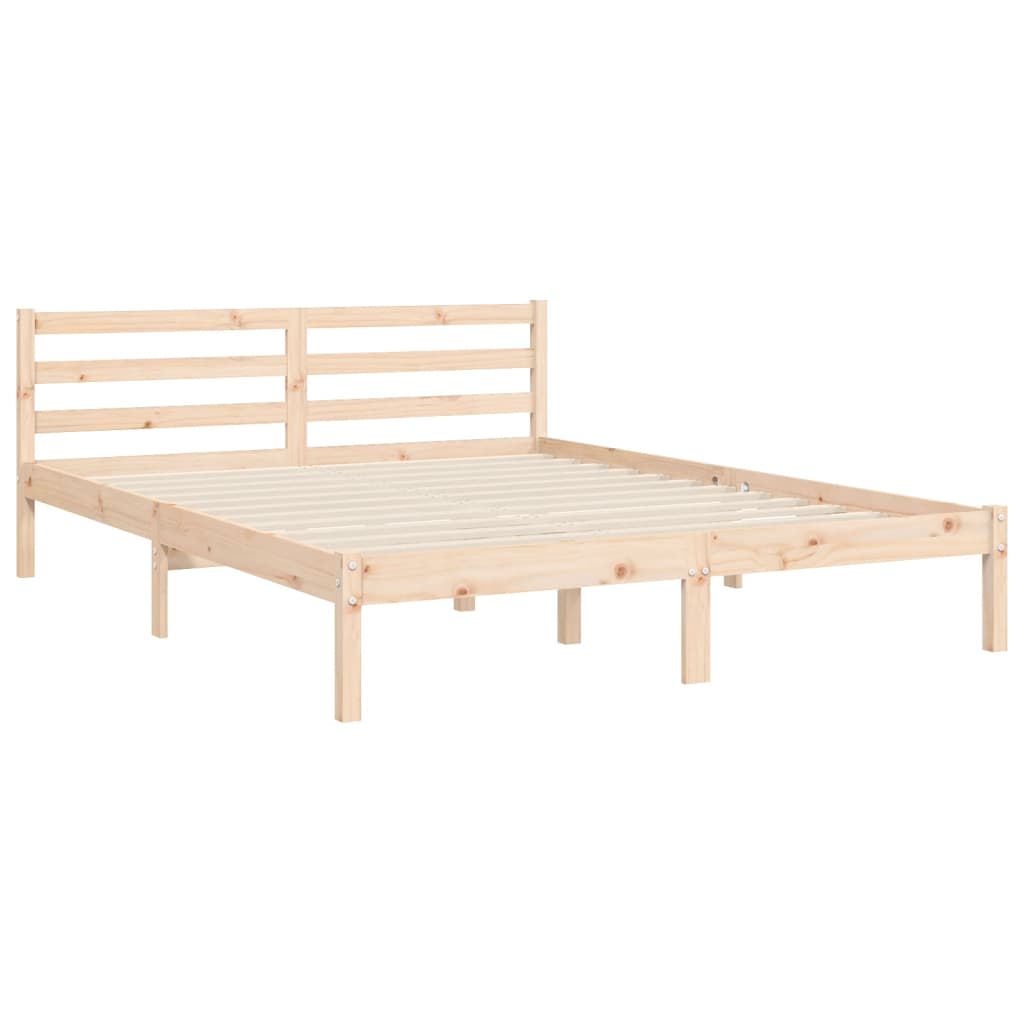 Cadre de lit sans matelas 160x200 cm bois massif - XIOS
