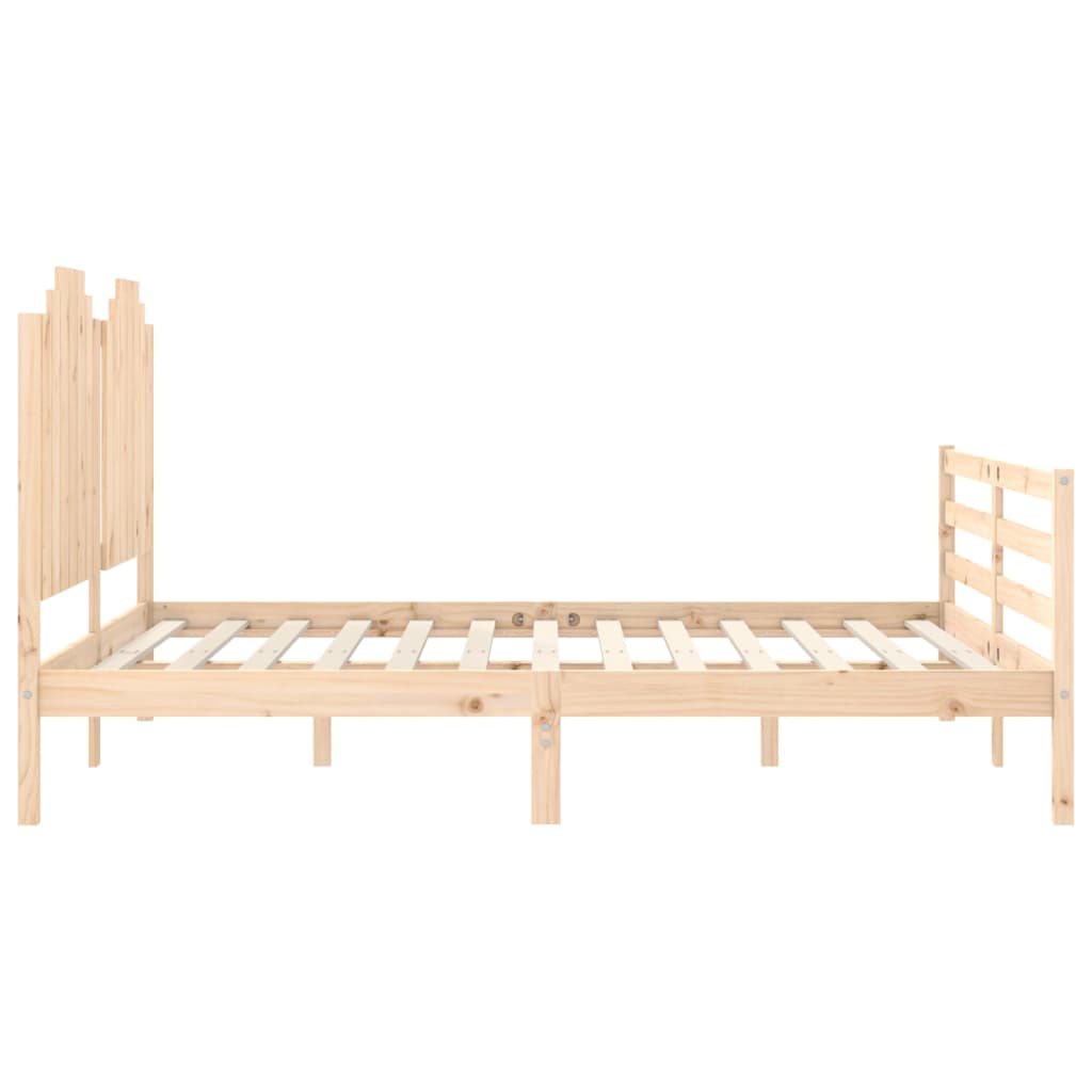 Cadre de lit sans matelas 160x200 cm bois massif - XIOS