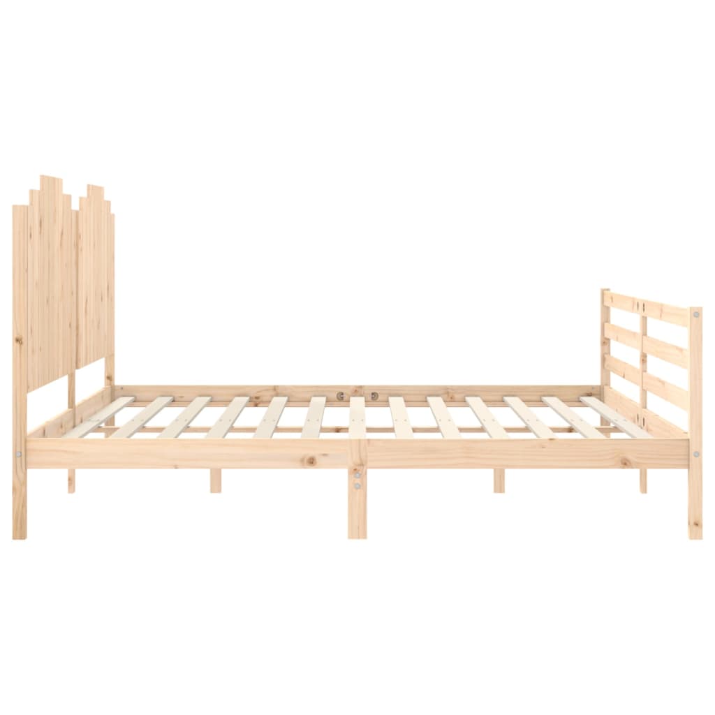 Cadre de lit sans matelas 200x200 cm bois massif - XIOS