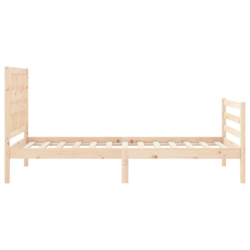 Cadre de lit sans matelas 100x200 cm bois massif - XIOS