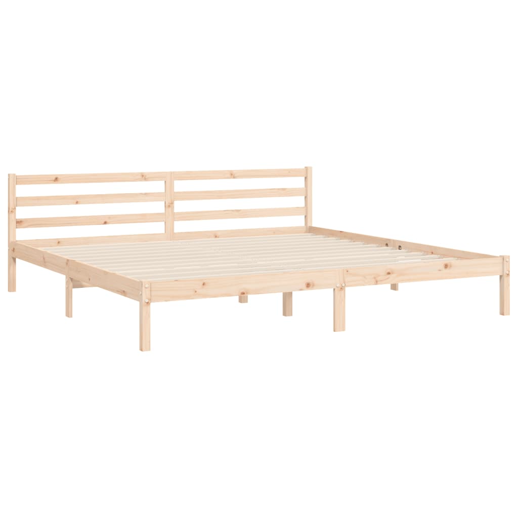 Cadre de lit sans matelas 200x200 cm bois massif - XIOS
