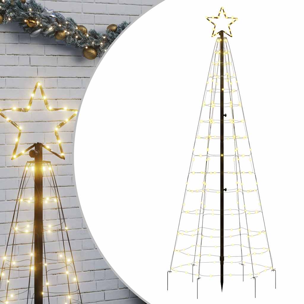 Sapin de Noël à LED avec piquets 220 LED blanc chaud 180 cm - XIOS