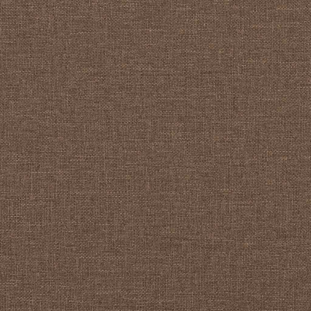 Fauteuil inclinable de massage avec repose-pieds marron tissu - XIOS