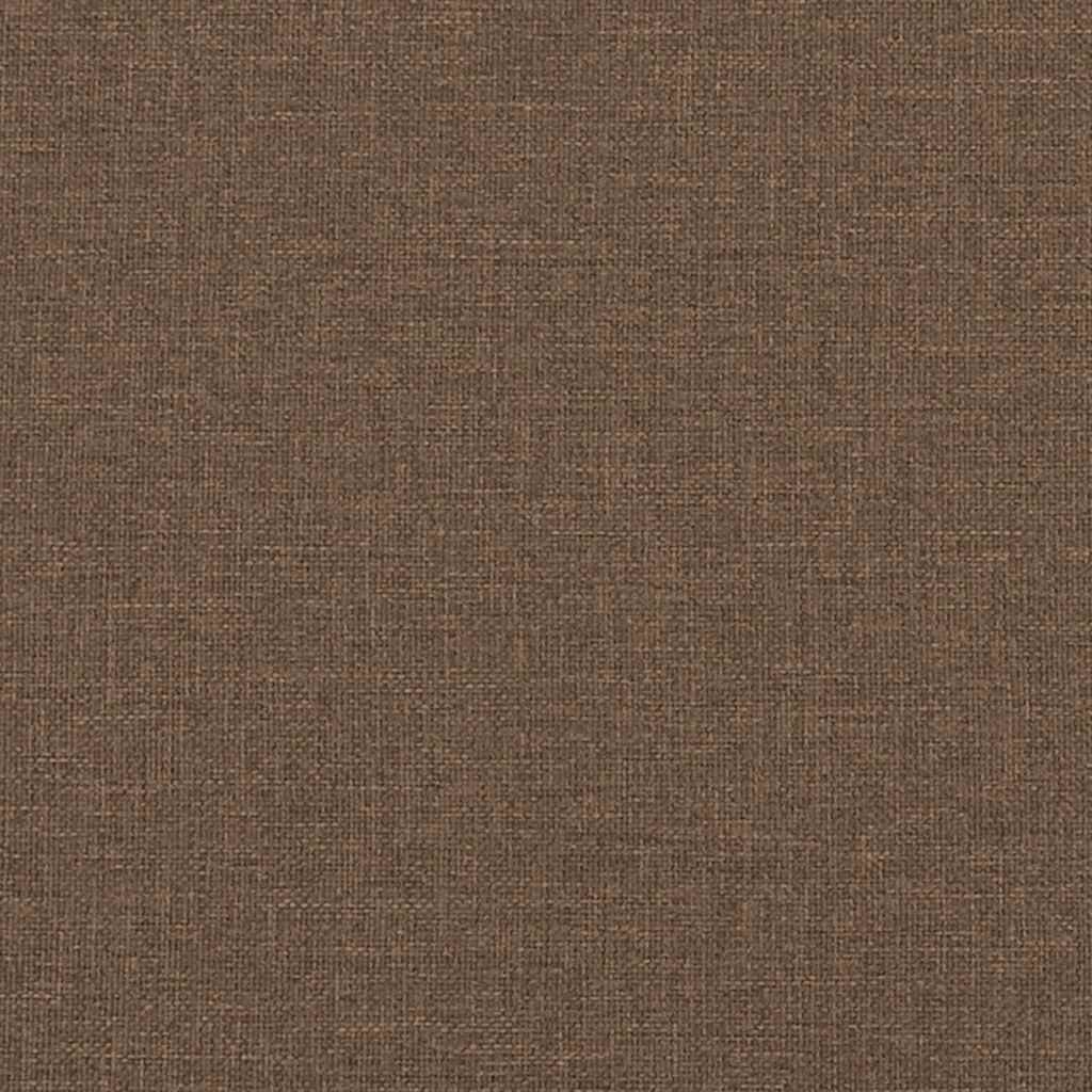 Fauteuil inclinable de massage avec repose-pieds marron tissu - XIOS