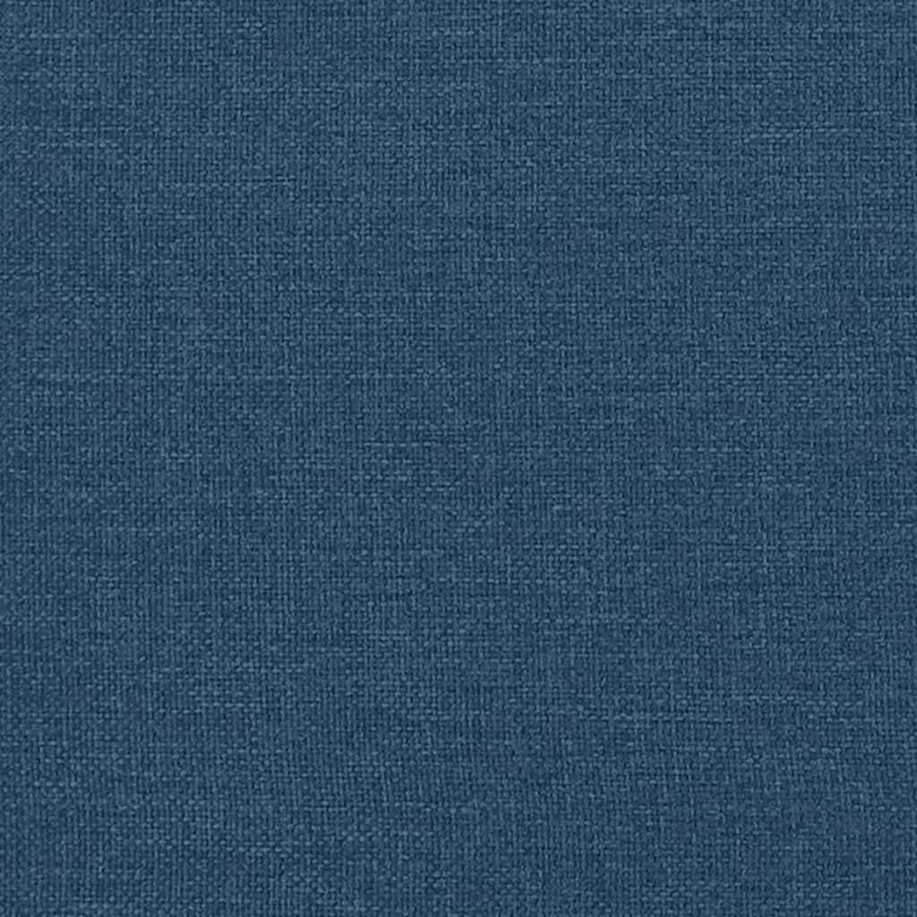 Fauteuil inclinable de massage avec repose-pieds bleu tissu - XIOS