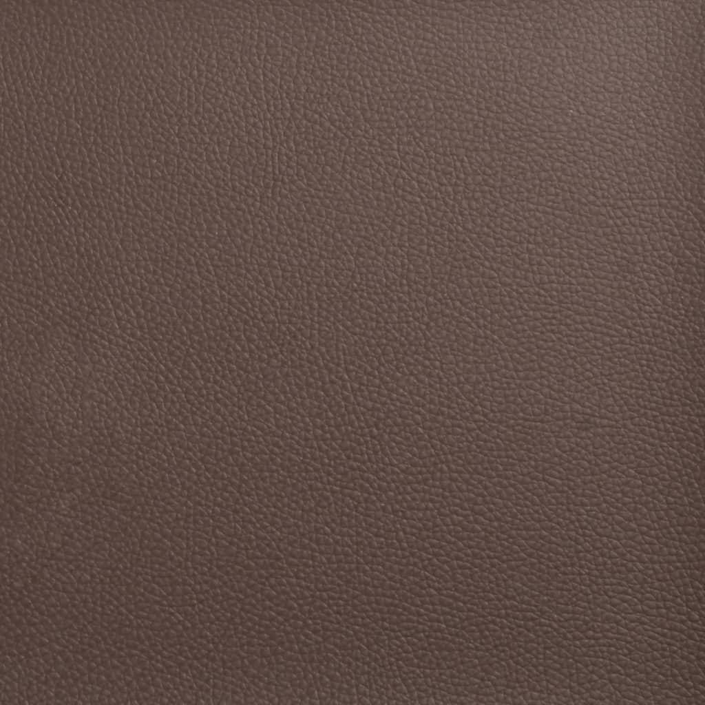 Fauteuil inclinable avec repose-pieds marron similicuir - XIOS