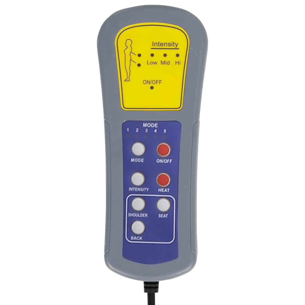 Fauteuil inclinable de massage repose-pied gris foncé velours - XIOS