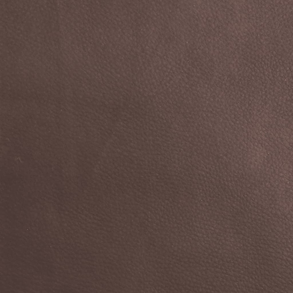 Fauteuil inclinable avec repose-pieds marron similicuir - XIOS