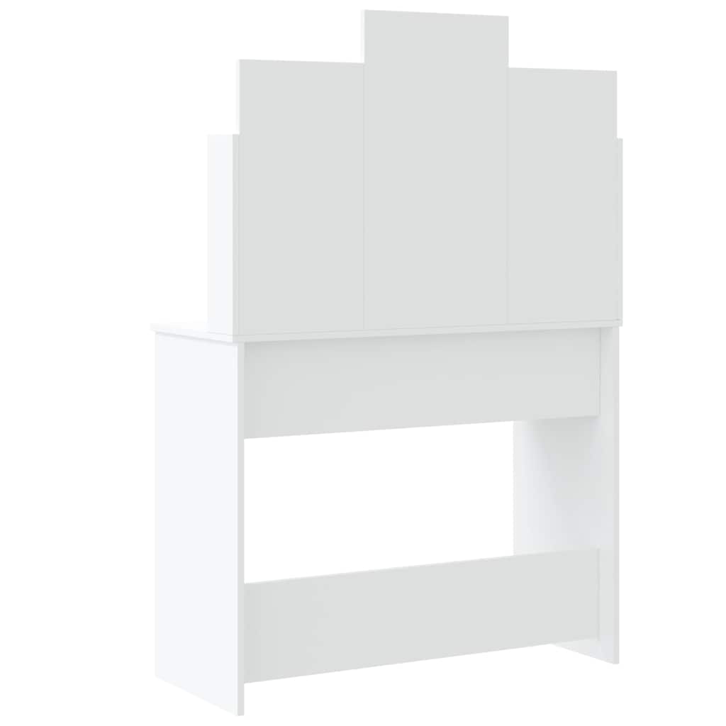 Coiffeuse avec lumières LED blanc 96x40x142 cm - XIOS