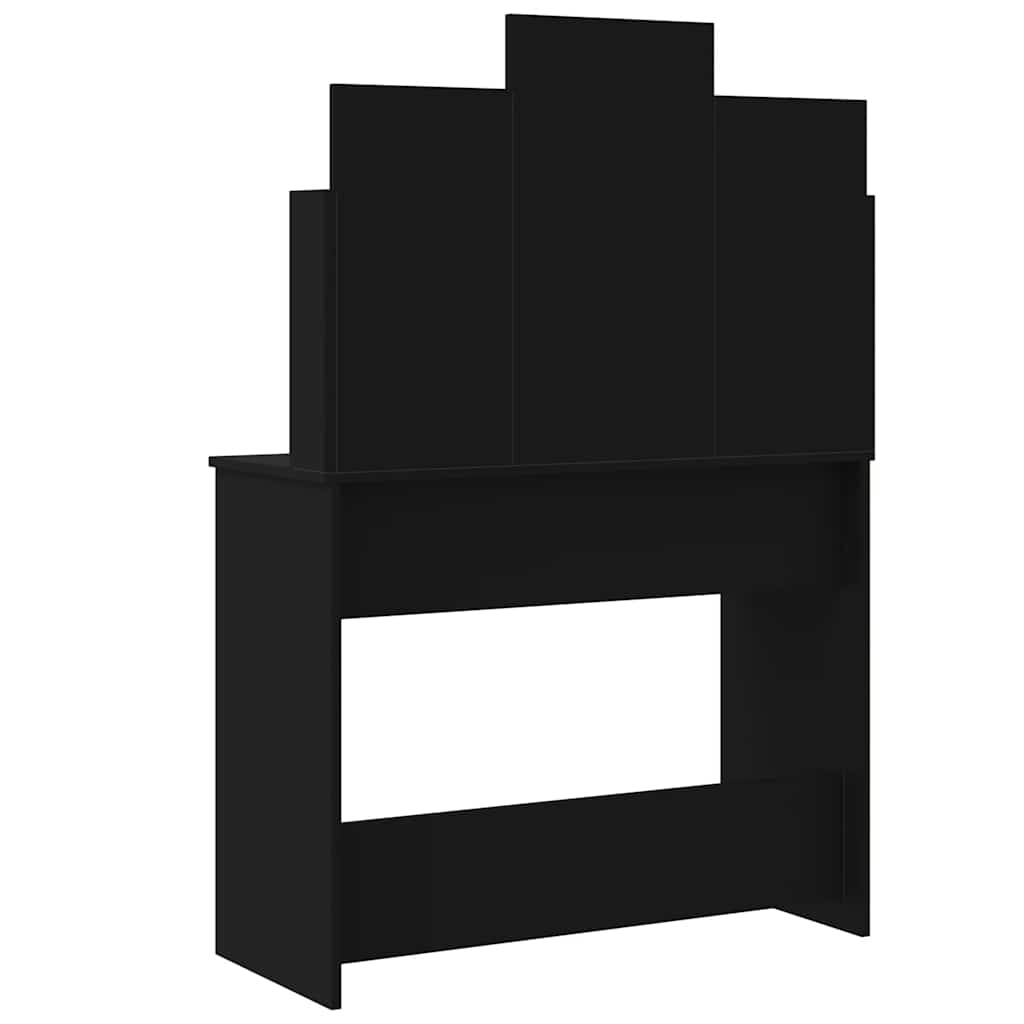 Coiffeuse avec lumières LED noir 96x40x142 cm - XIOS