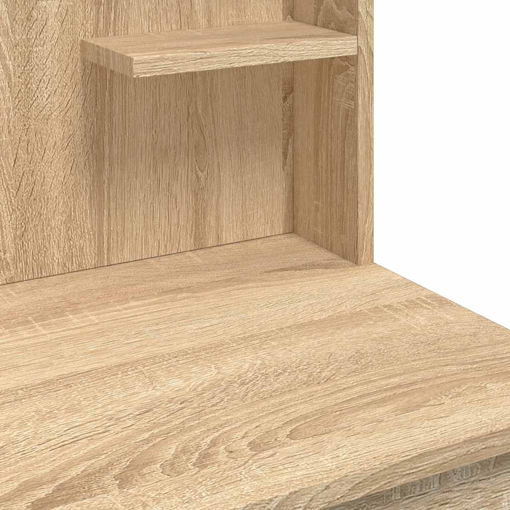 Coiffeuse avec lumières LED chêne sonoma 96x40x142 cm - XIOS