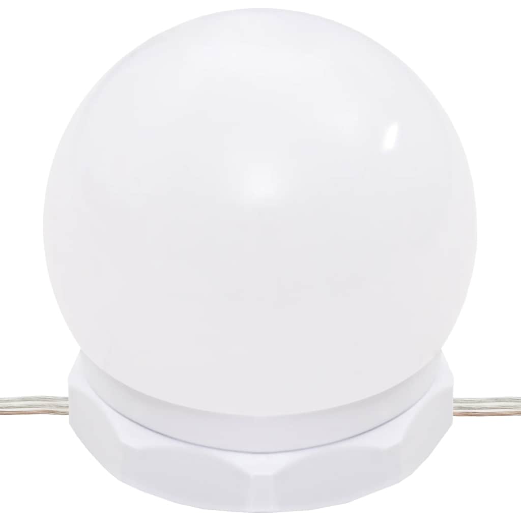 Coiffeuse avec lumières LED chêne fumé 96x40x142 cm - XIOS