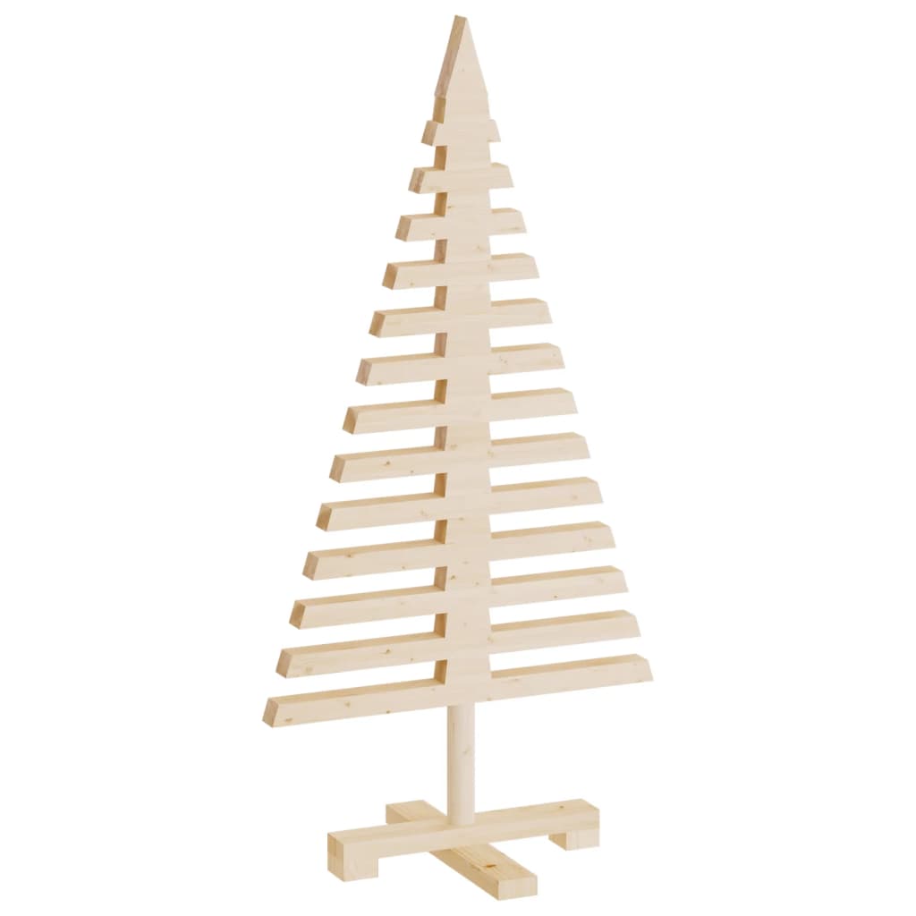 Arbres de Noël en bois pour décoration 3 pcs bois massif de pin - XIOS