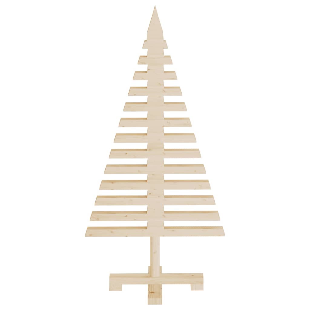 Arbres de Noël en bois pour décoration 3 pcs bois massif de pin - XIOS