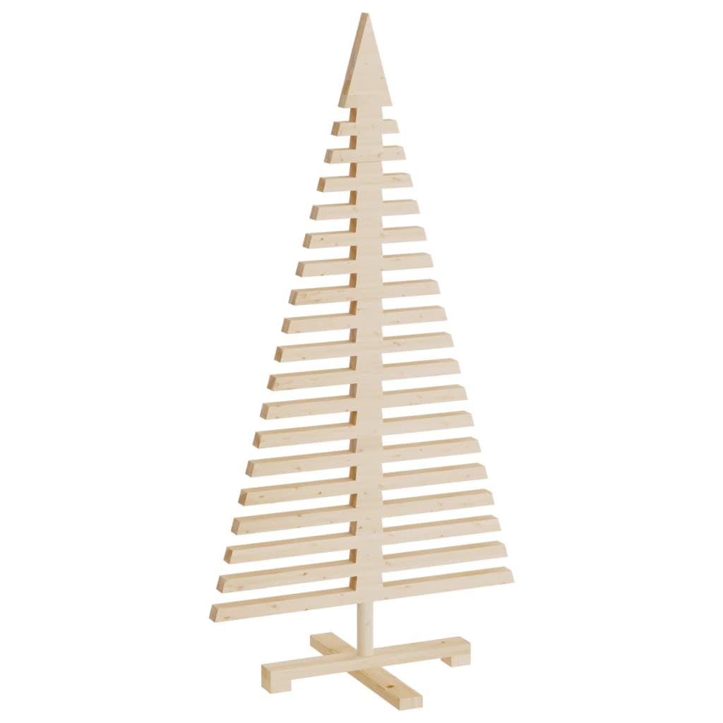 Arbres de Noël en bois pour décoration 3 pcs bois massif de pin - XIOS
