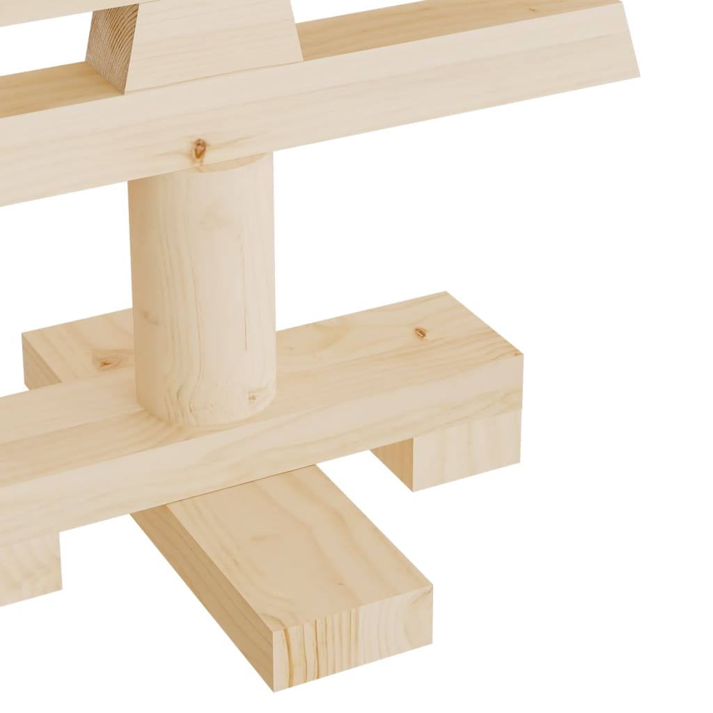 Arbres de Noël en bois pour décoration 3 pcs bois massif de pin - XIOS