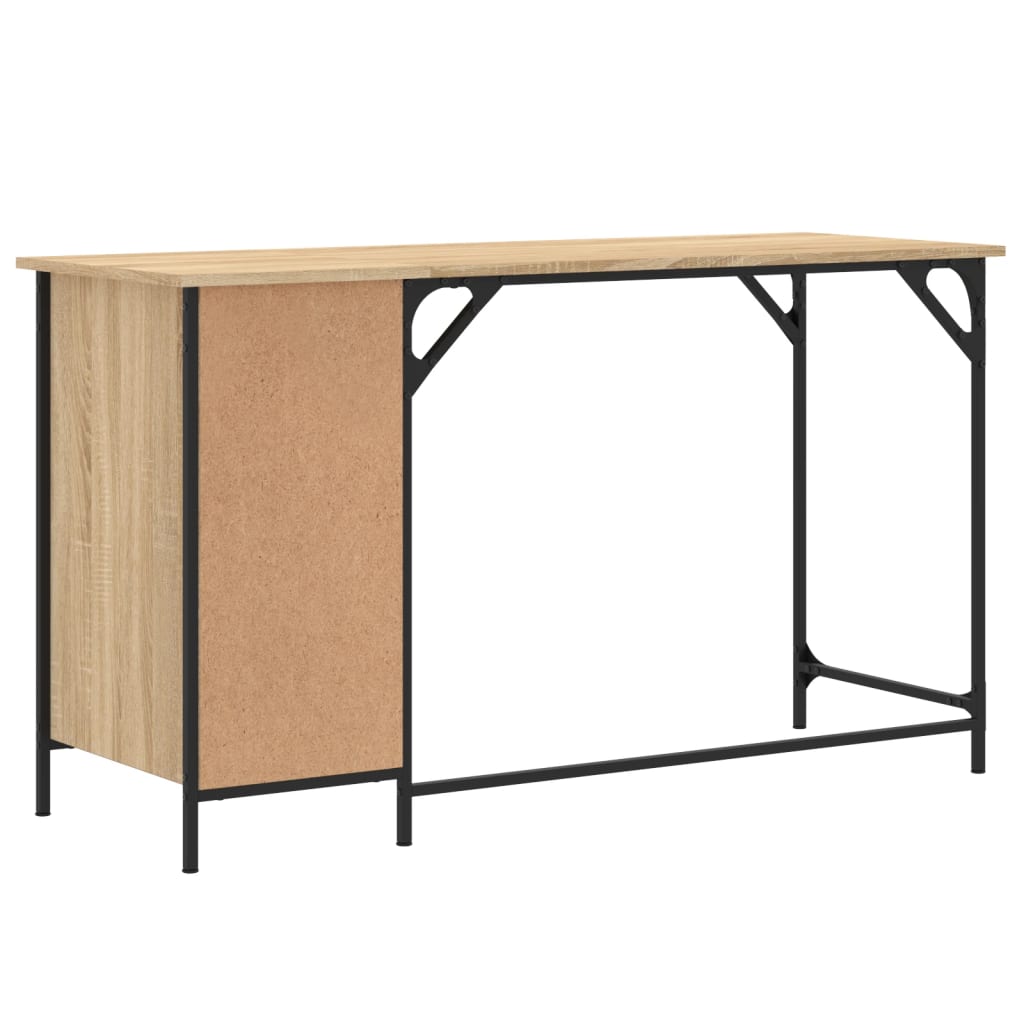 Bureau d'ordinateur chêne sonoma 131x48x75 cm bois d’ingénierie - XIOS
