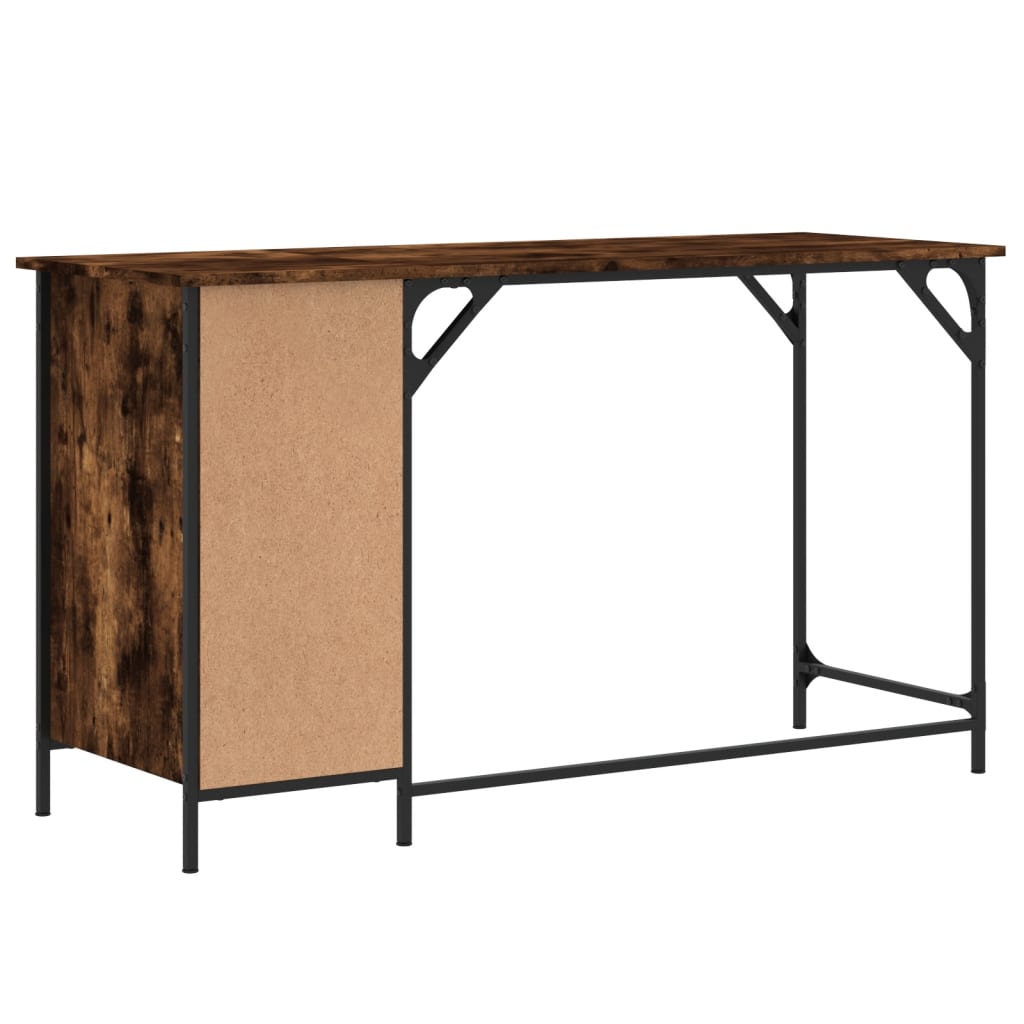Bureau d'ordinateur chêne fumé 131x48x75 cm bois d’ingénierie - XIOS