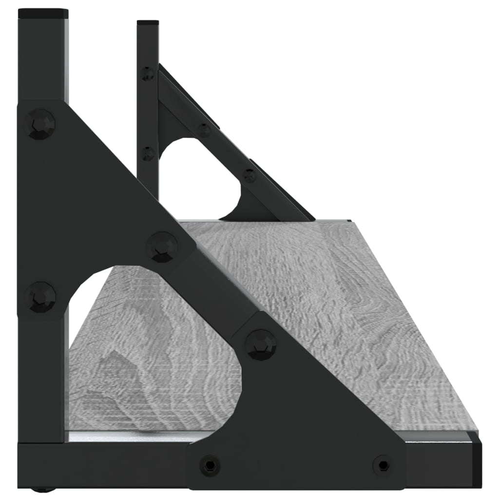 Étagères murales 2 pcs sonoma gris 60x15x15,5 cm - XIOS