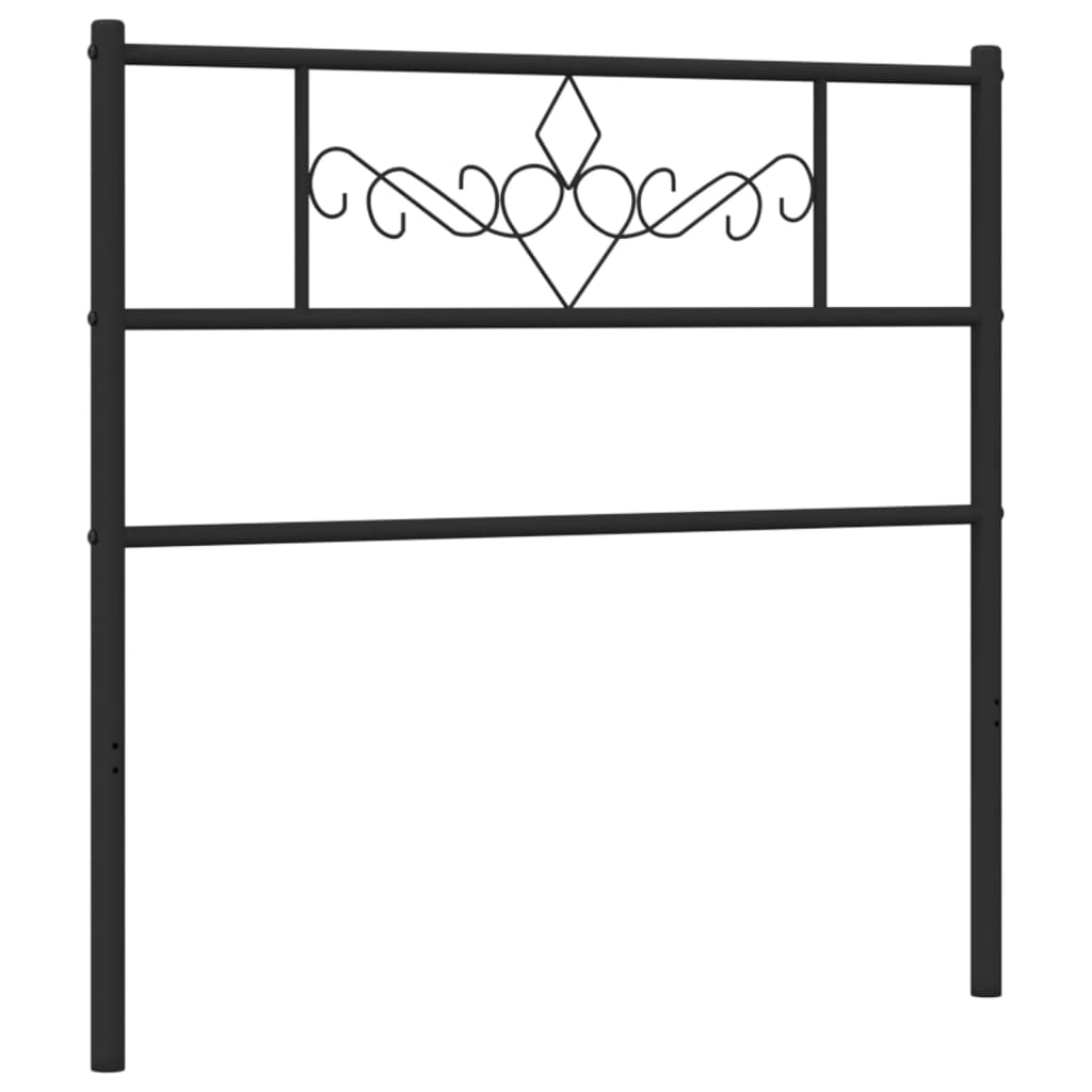 Tête de lit métal noir 90 cm - XIOS