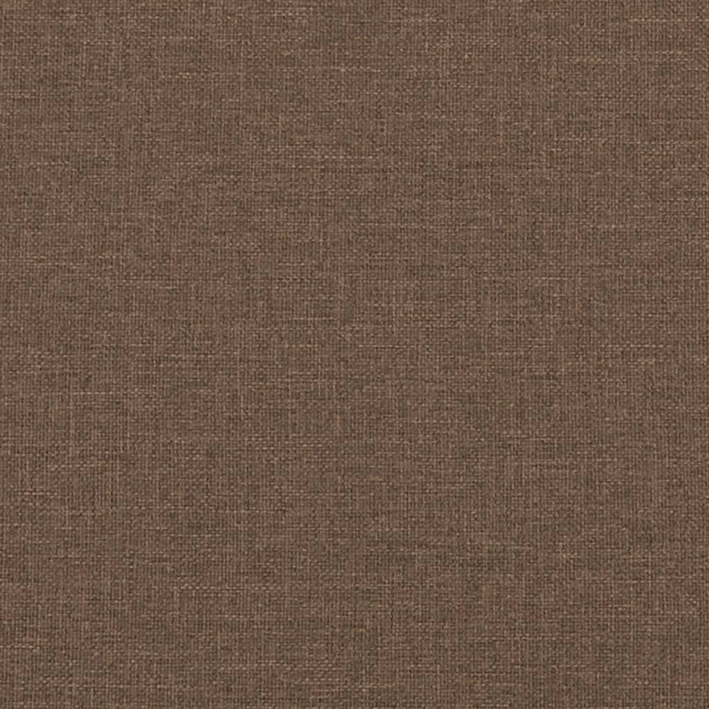 Canapé 2 places avec oreillers décoratifs marron 140 cm tissu - XIOS