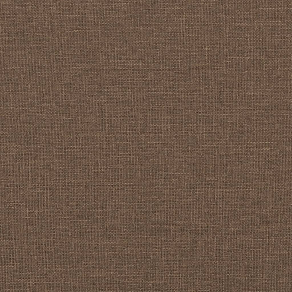 Canapé 2 places avec oreillers décoratifs marron 120 cm tissu - XIOS