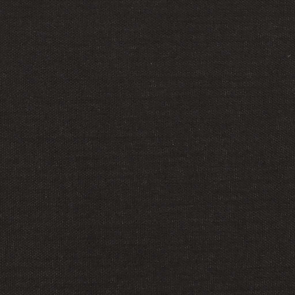 Canapé 2 places avec oreillers décoratifs noir 140 cm tissu - XIOS