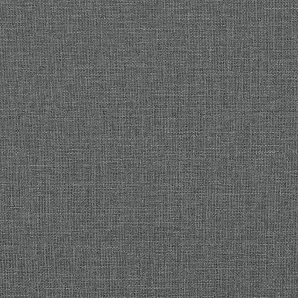 Canapé 3 places avec oreillers gris foncé 180 cm tissu - XIOS