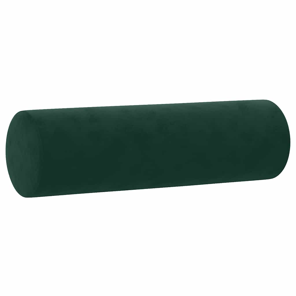 Canapé 2 places avec oreillers vert foncé 120 cm velours - XIOS