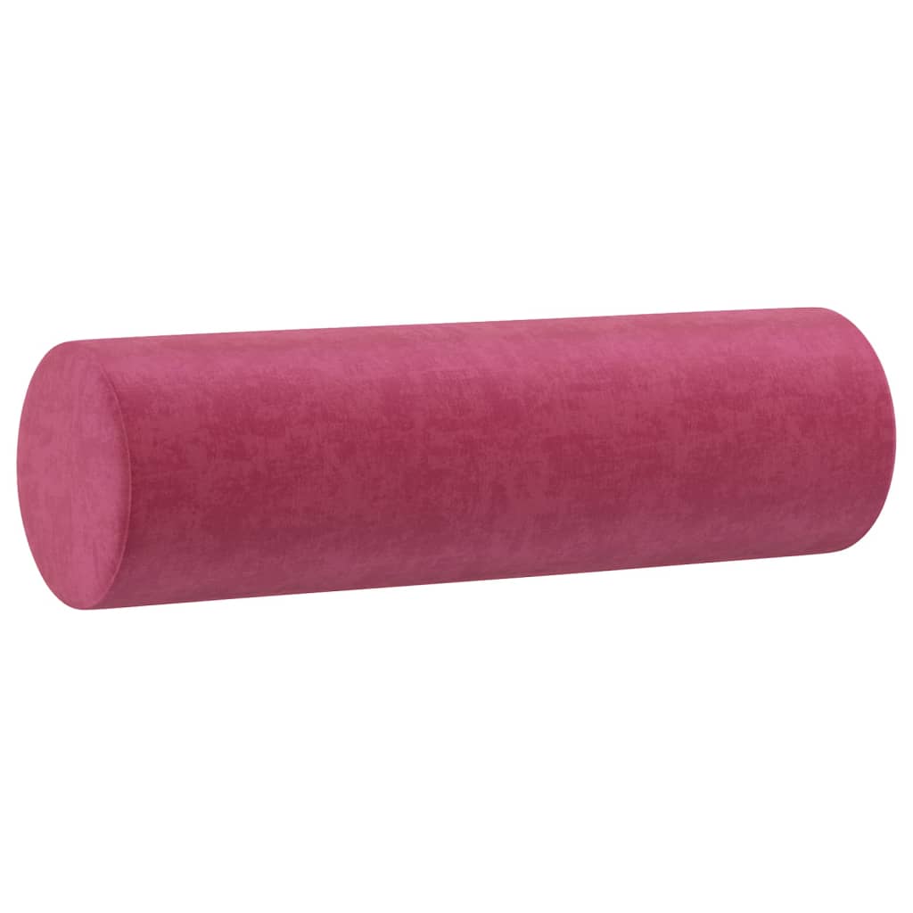 Canapé 2 places avec oreillers bordeaux 140 cm velours - XIOS