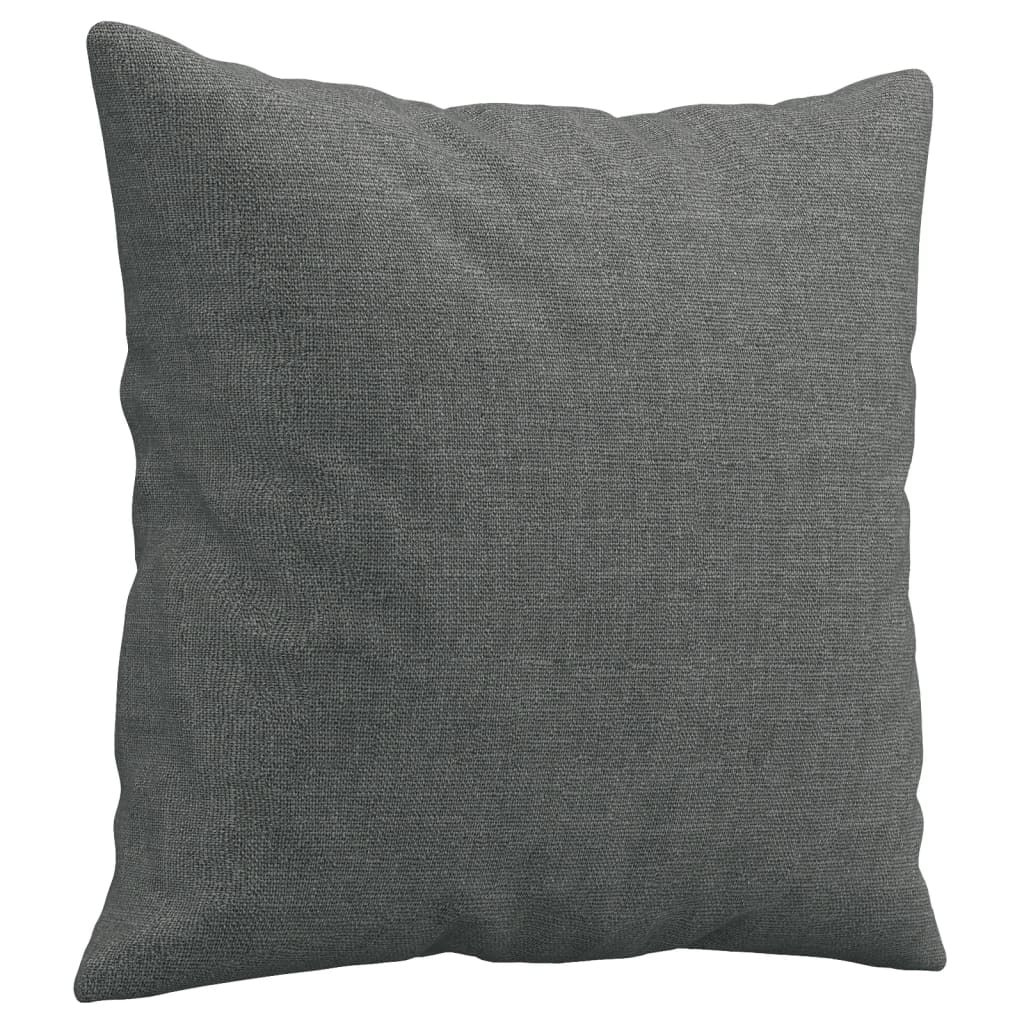 Canapé 2 places avec oreillers gris foncé 140 cm tissu - XIOS