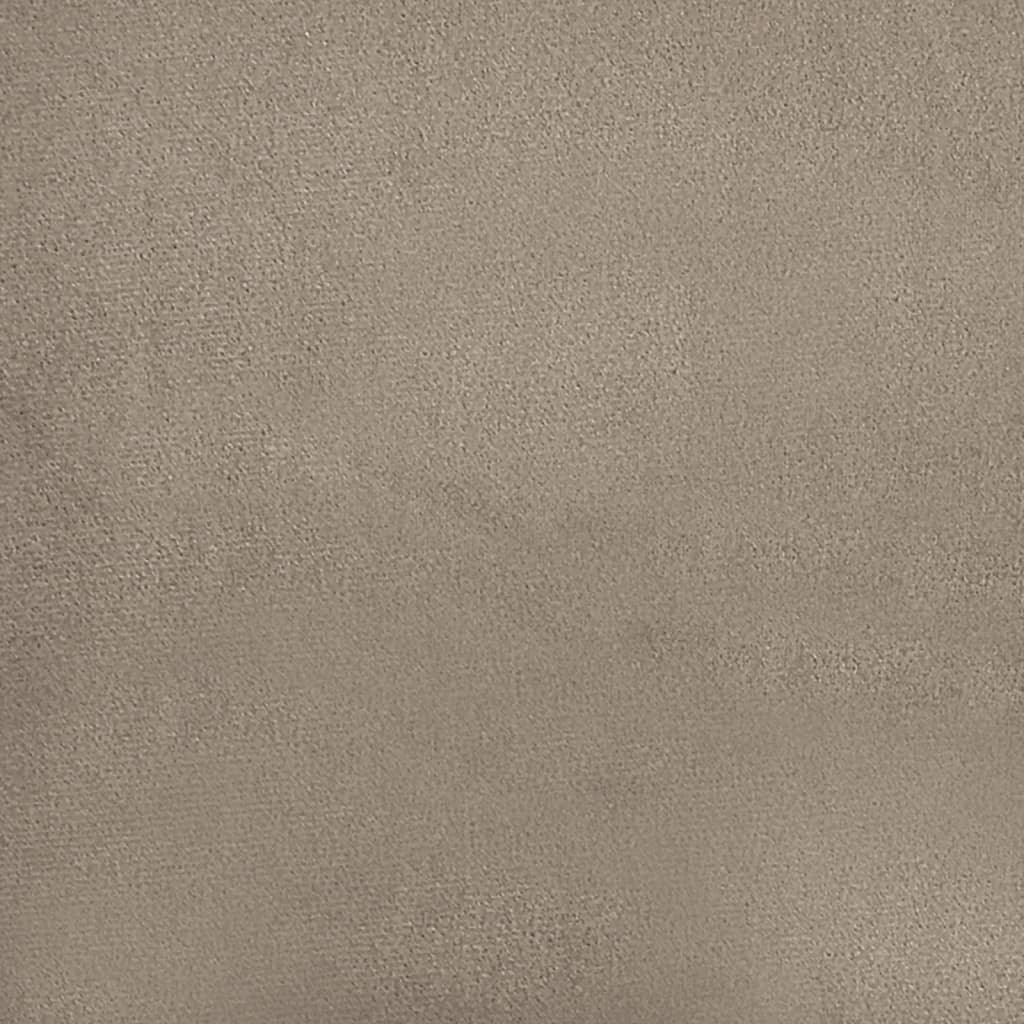 Canapé 2 places avec oreillers taupe 120 cm tissu microfibre - XIOS