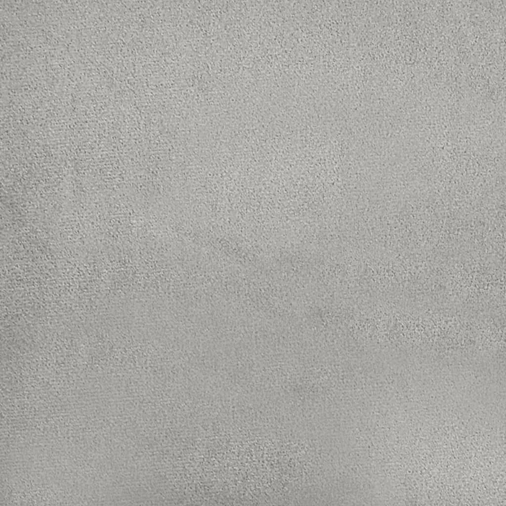 Canapé 2 places avec oreillers gris clair 120 cm - XIOS