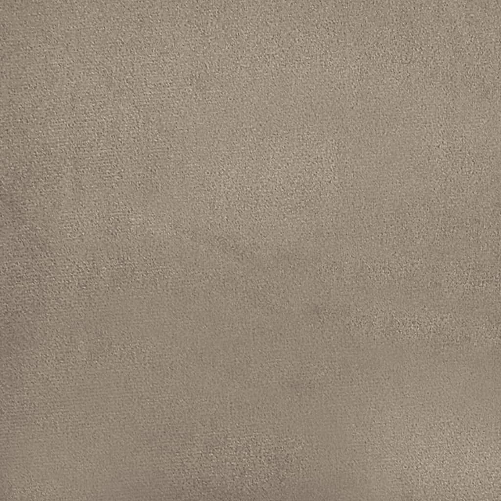 Canapé 2 places avec oreillers taupe 140 cm tissu microfibre - XIOS
