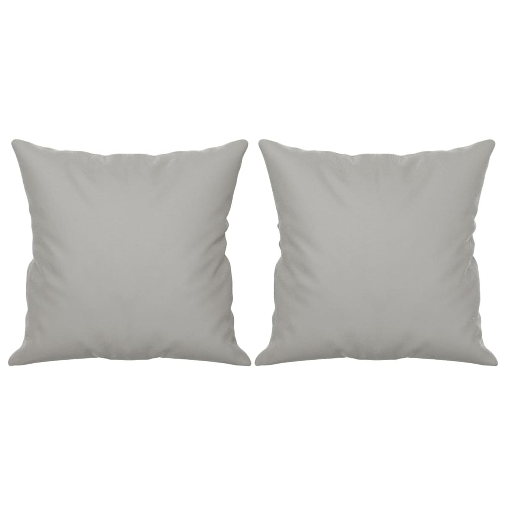Canapé 2 places avec oreillers gris clair 140 cm - XIOS