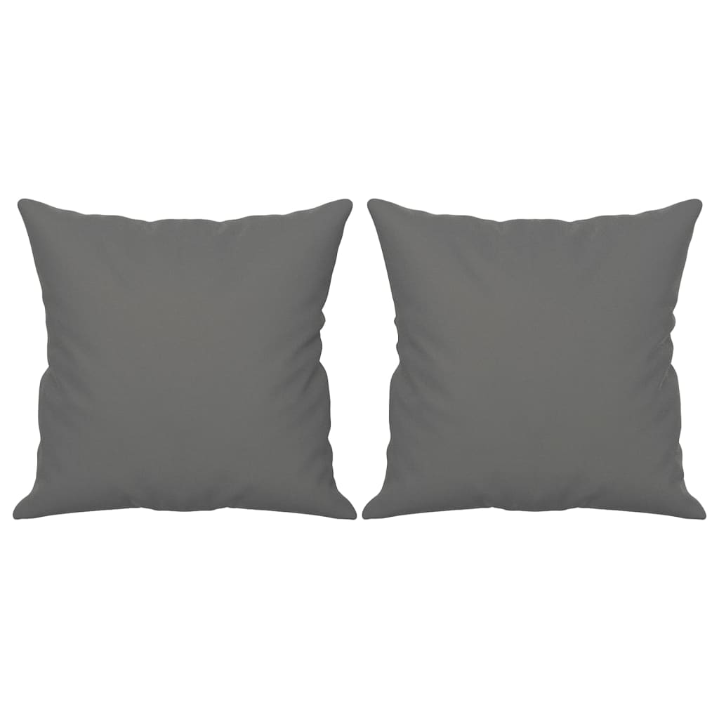 Canapé 2 places avec oreillers gris foncé 140 cm - XIOS
