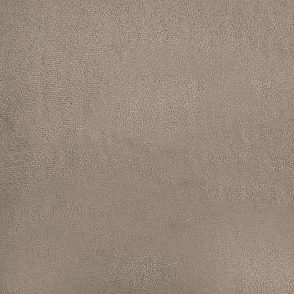 Canapé 3 places avec oreillers taupe 180 cm tissu microfibre - XIOS