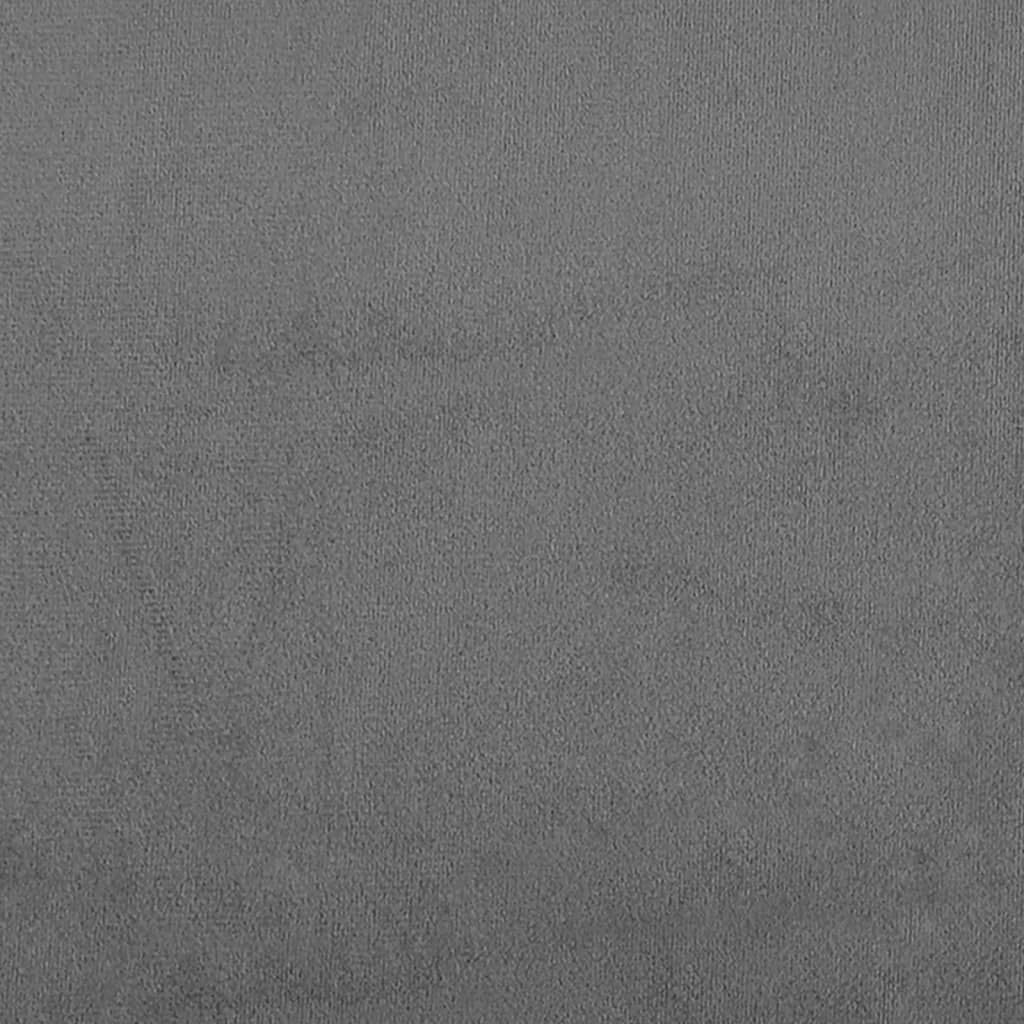 Canapé 3 places avec oreillers gris foncé 180 cm