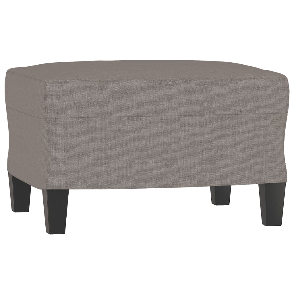 Canapé à 3 places avec repose-pieds Taupe 180 cm Tissu - XIOS
