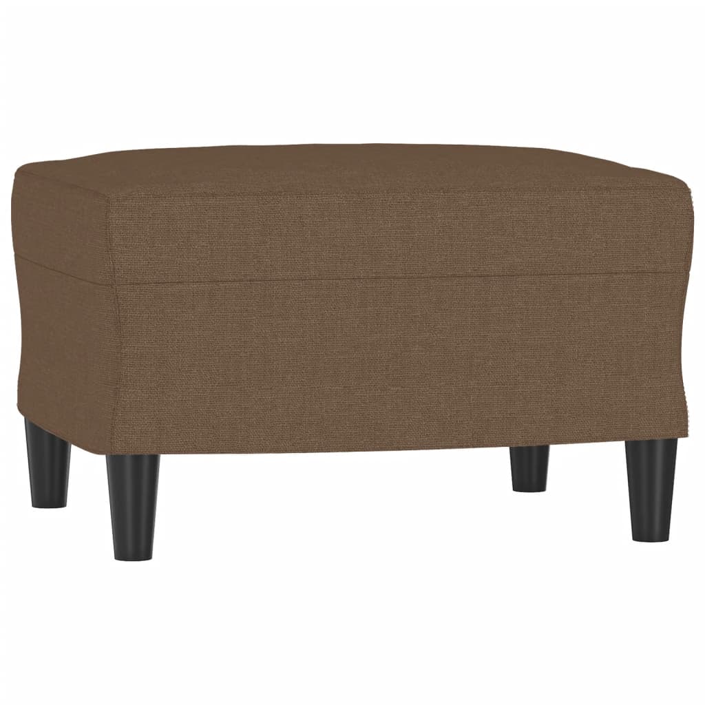 Fauteuil avec repose-pied Marron 60 cm Tissu - XIOS