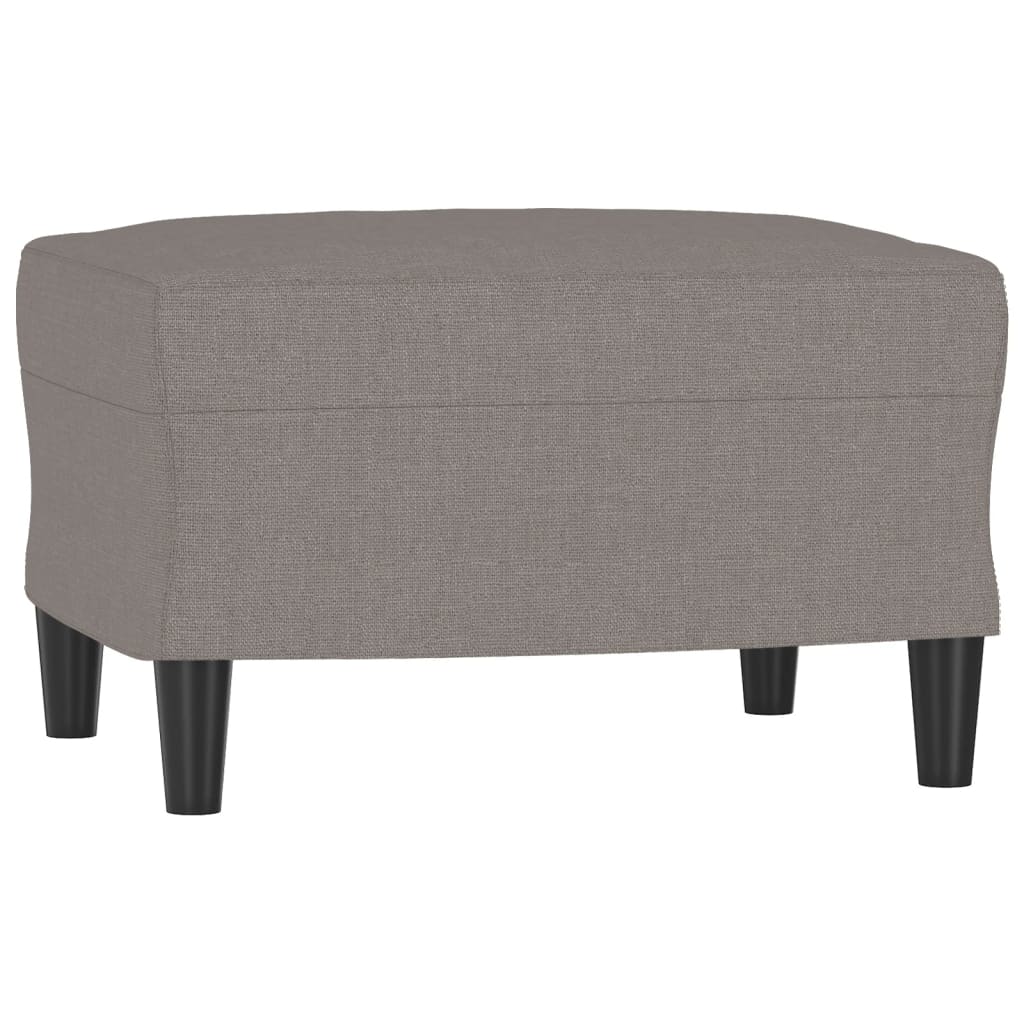 Fauteuil avec repose-pied Taupe 60 cm Tissu - XIOS