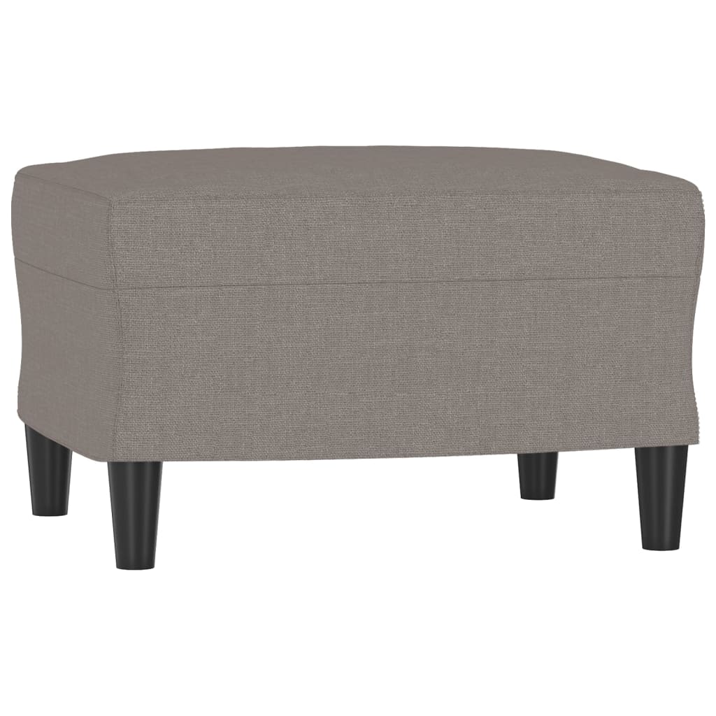 Canapé à 3 places avec repose-pieds Taupe 180 cm Tissu - XIOS