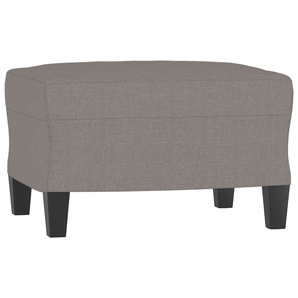 Fauteuil avec repose-pied Taupe 60 cm Tissu - XIOS