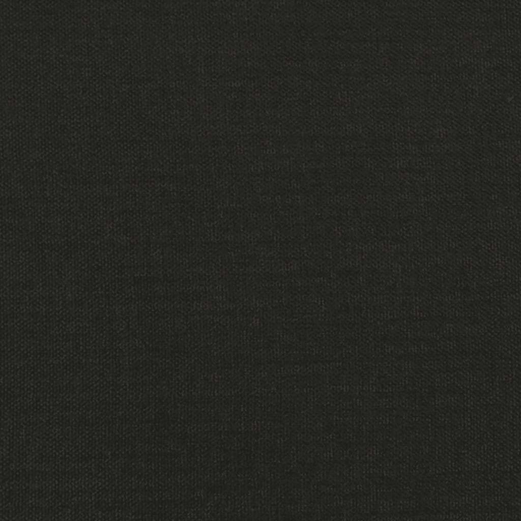 Canapé à 3 places avec repose-pieds Noir 180 cm Tissu - XIOS