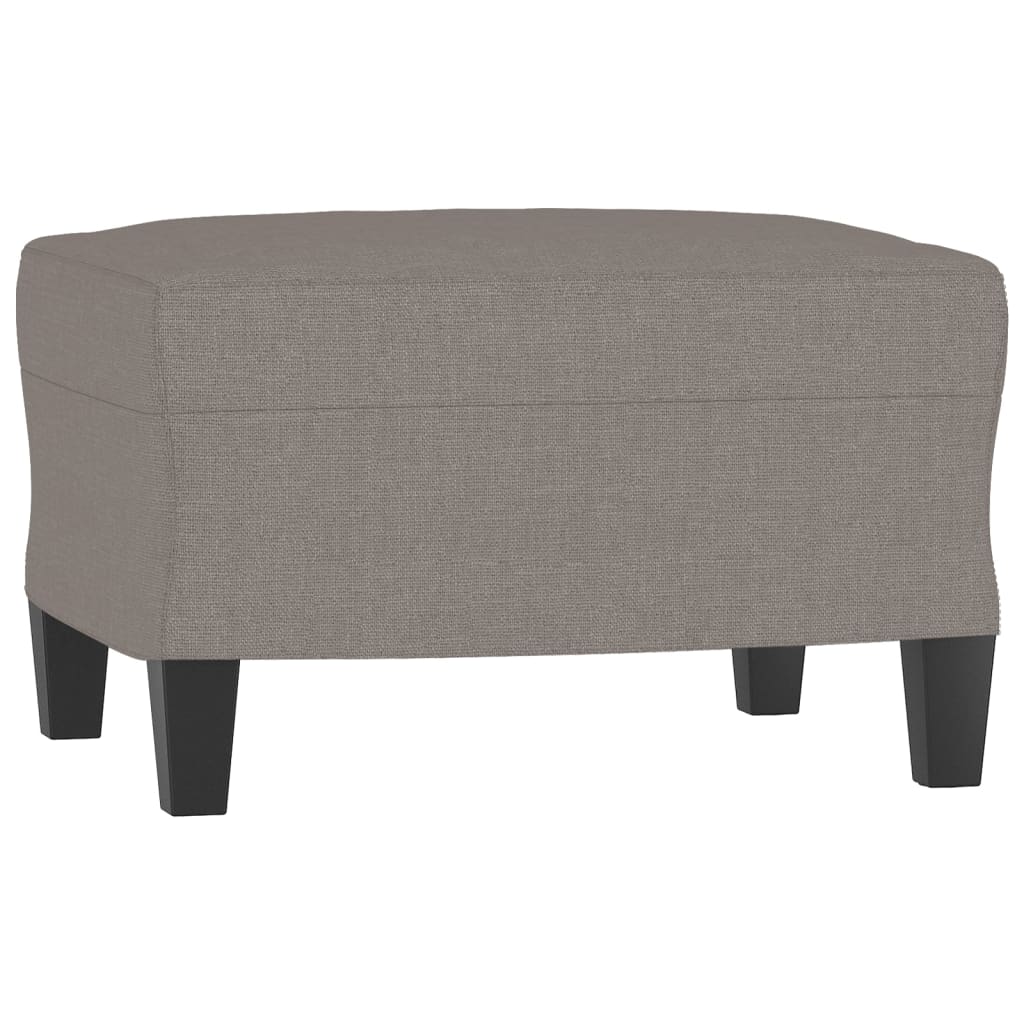 Canapé à 3 places avec repose-pieds Taupe 180 cm Tissu - XIOS