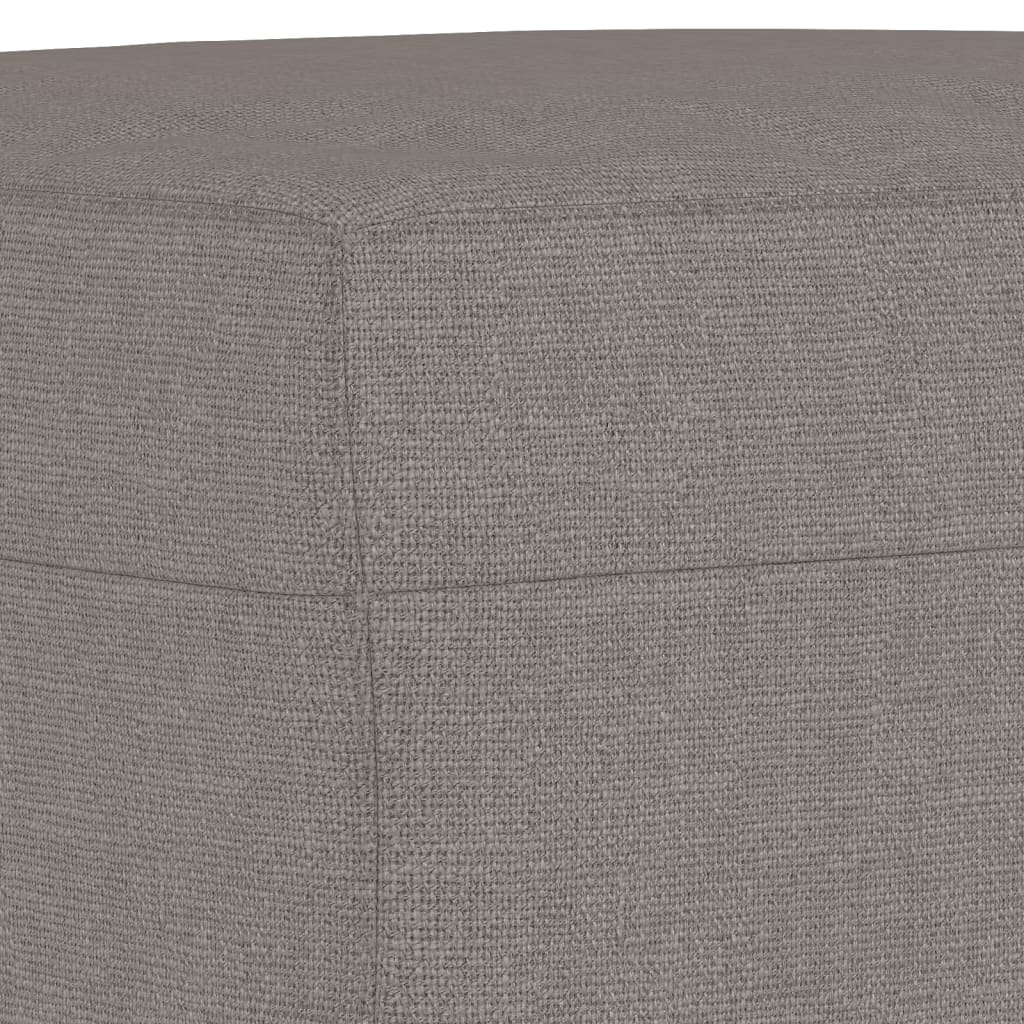 Canapé à 3 places avec repose-pieds Taupe 180 cm Tissu - XIOS
