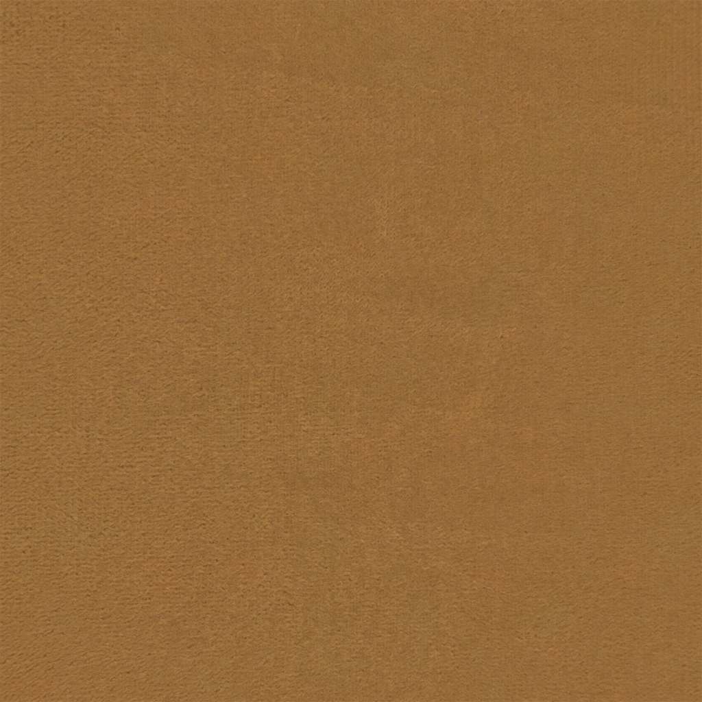Canapé à 3 places avec repose-pieds Marron 180 cm Velours - XIOS