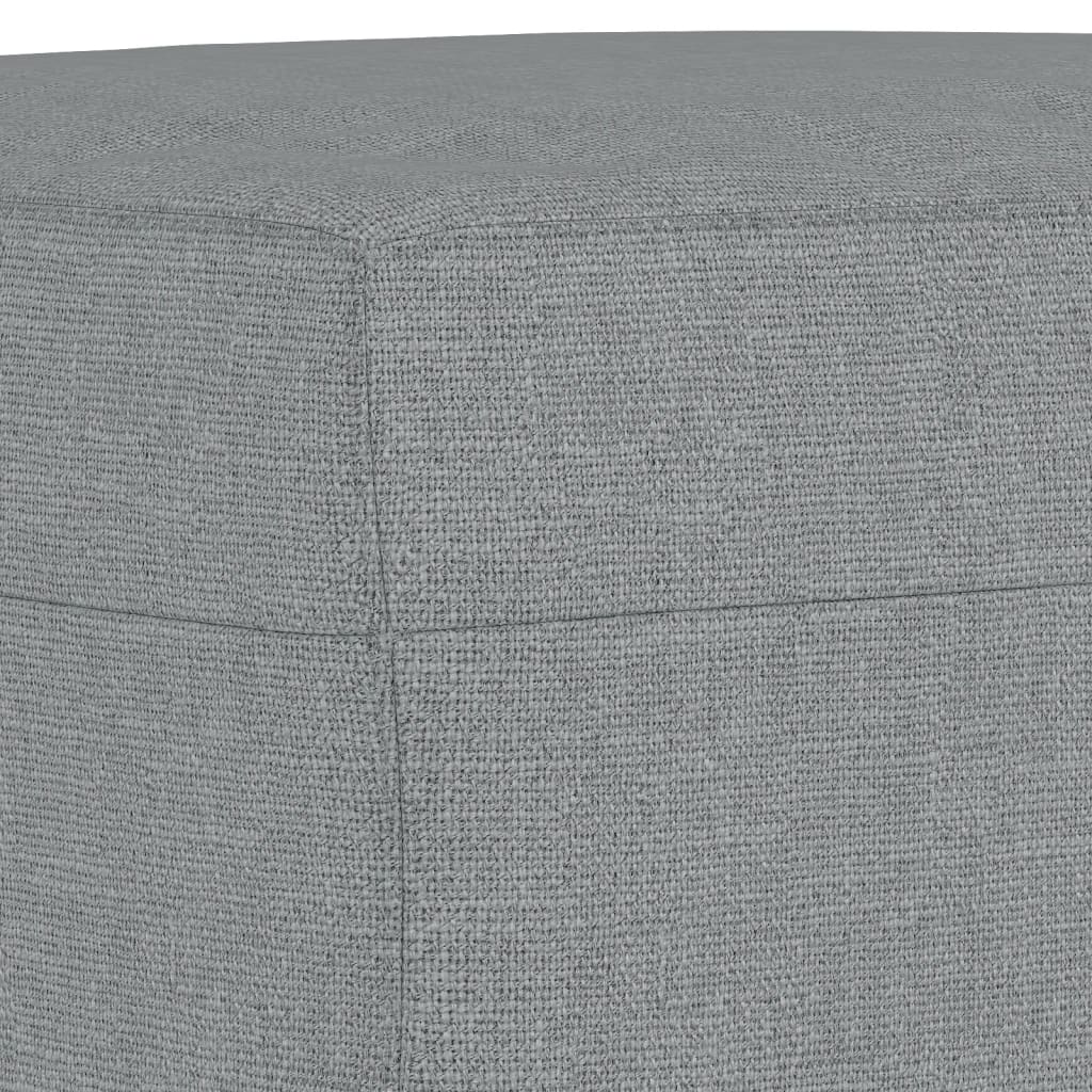 Ensemble de canapés 3 pcs coussins gris clair tissu - XIOS