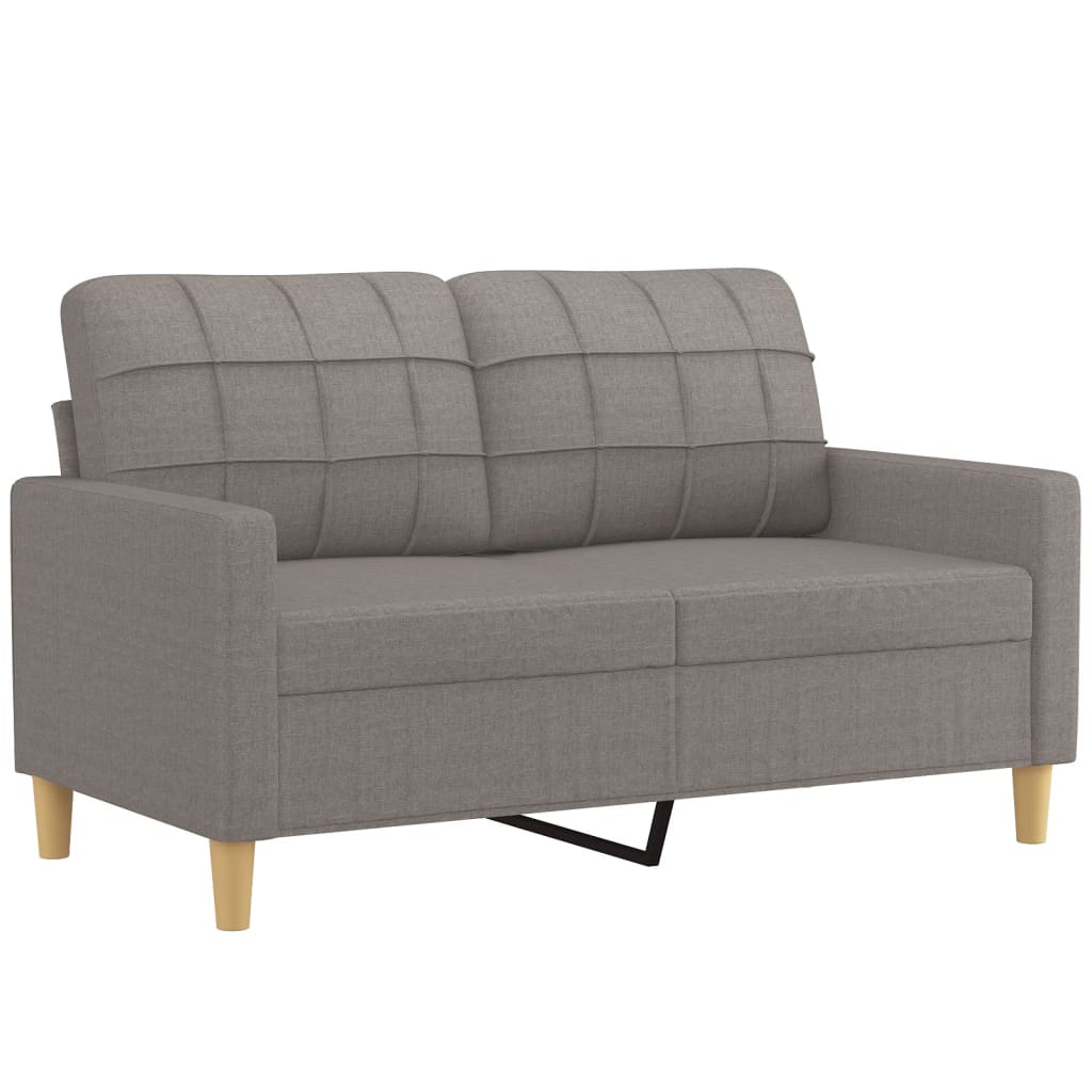 Ensemble de canapés 3 pcs avec coussins taupe tissu - XIOS