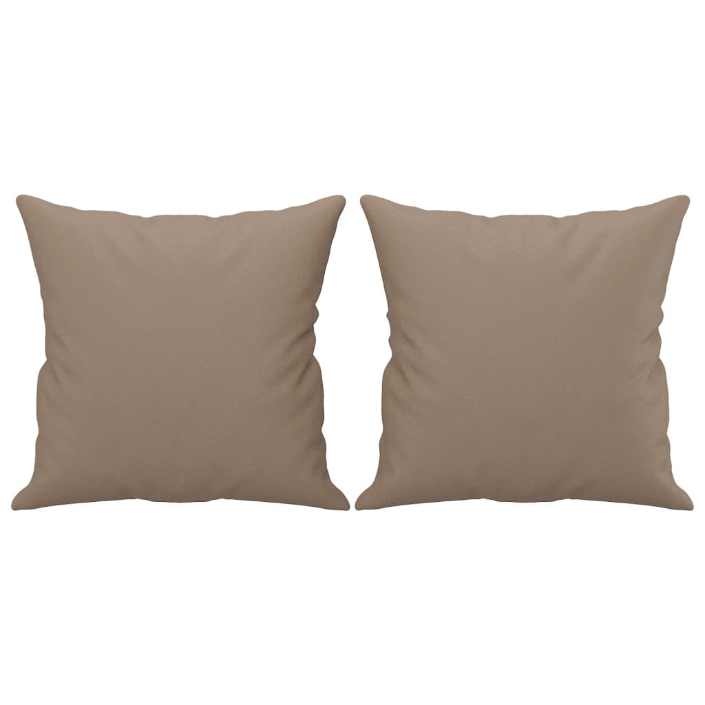 Ensemble de canapés 3 pcs avec coussins cappuccino similicuir - XIOS